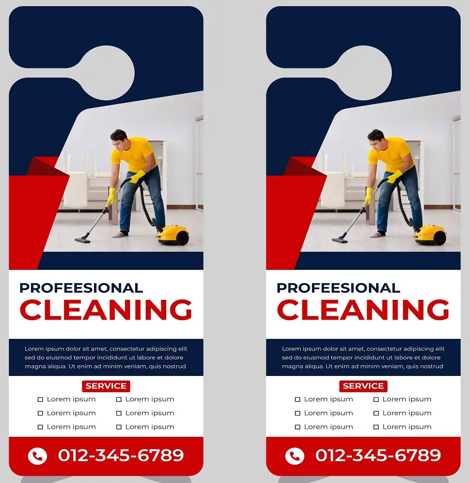 Cleaners Door Hanger 121