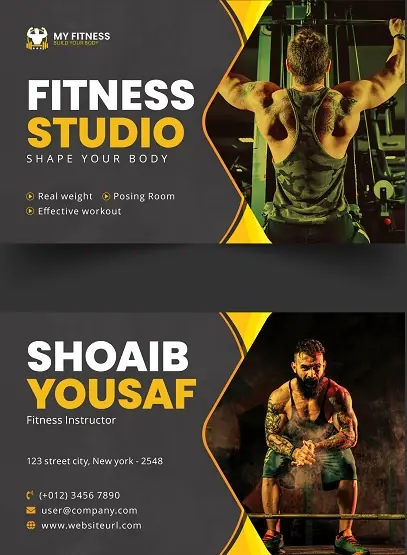 Fitness & Gym Business Card 281