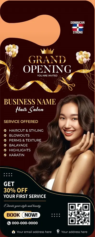 Salons & Spas Door Hanger 151