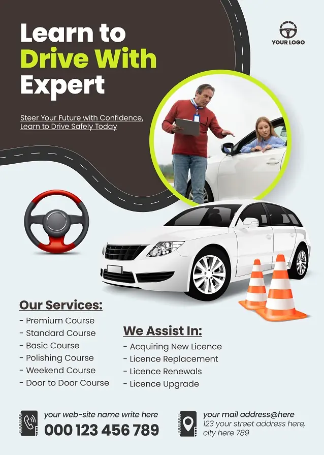 Driving School Flyer 182