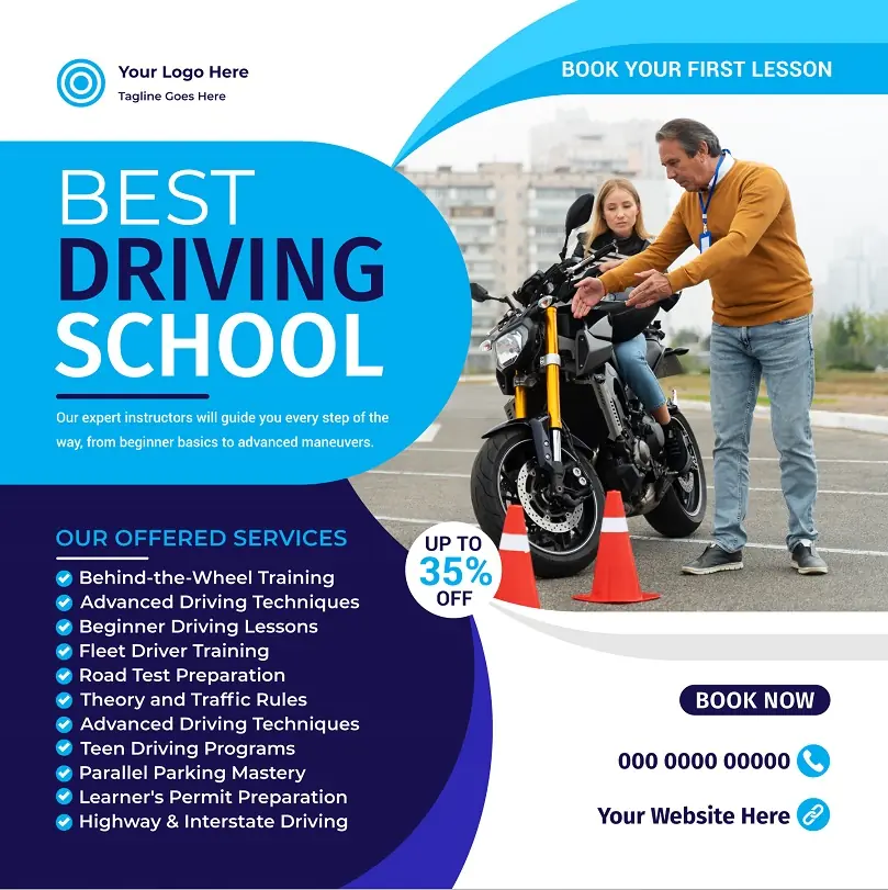 Driving School Flyer 221