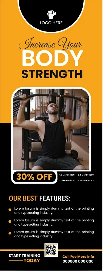 Fitness & Gym Door Hanger 201