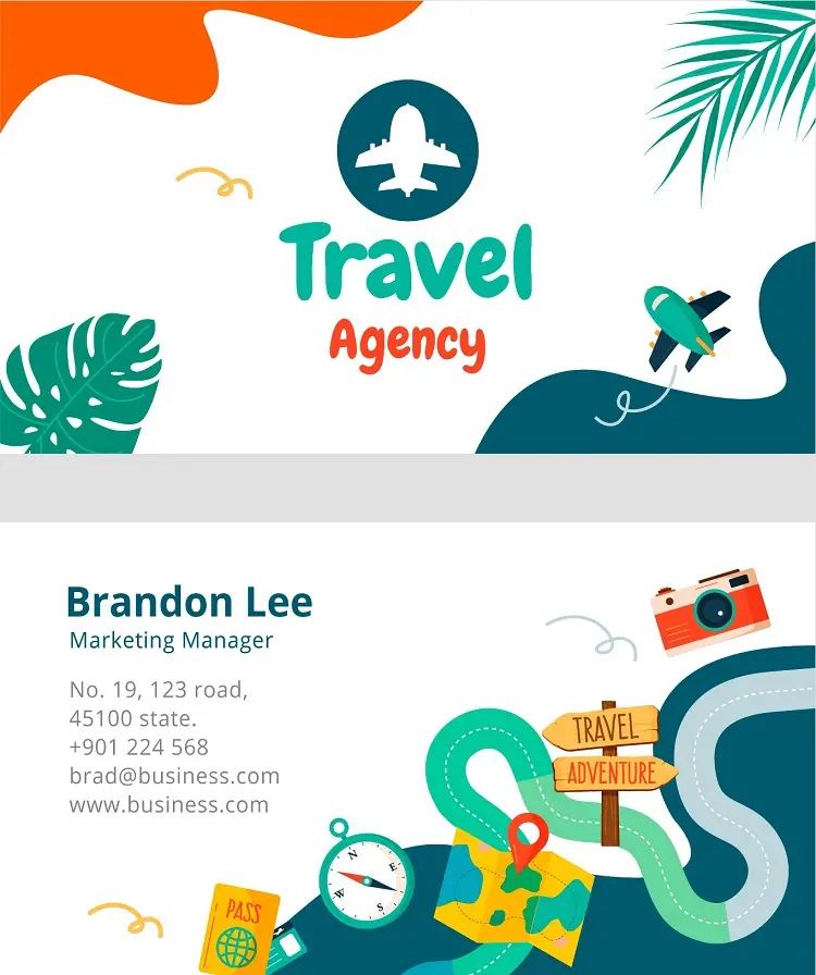 Travel & Tours Business Card 261