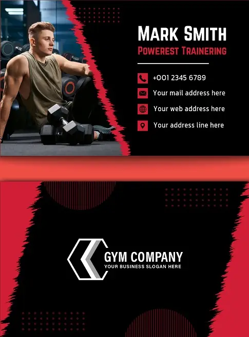Fitness & Gym Business Card 211
