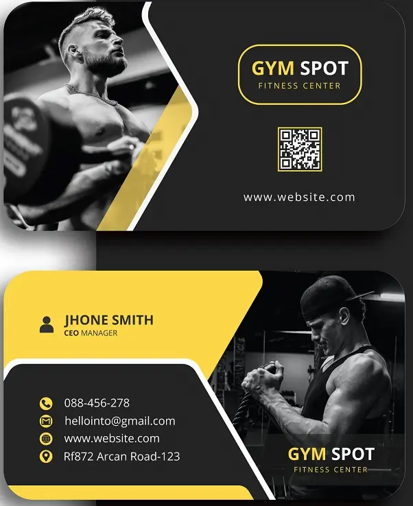 Fitness & Gym Business Card 161